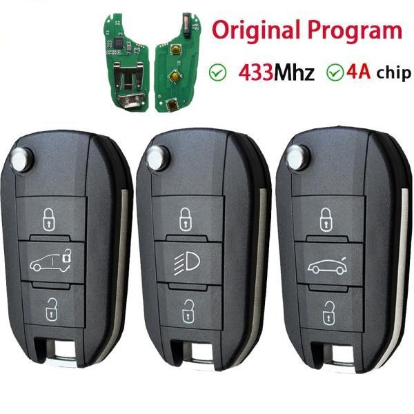 Clé Vierge Peugeot 308 208 3008 508 5008 Expert partner + 2018 (HITAG AES - 4A 433Mhz)